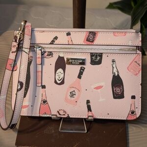 Kate Spade Shore Street Champagne Tinie Wristlet Pink NWT